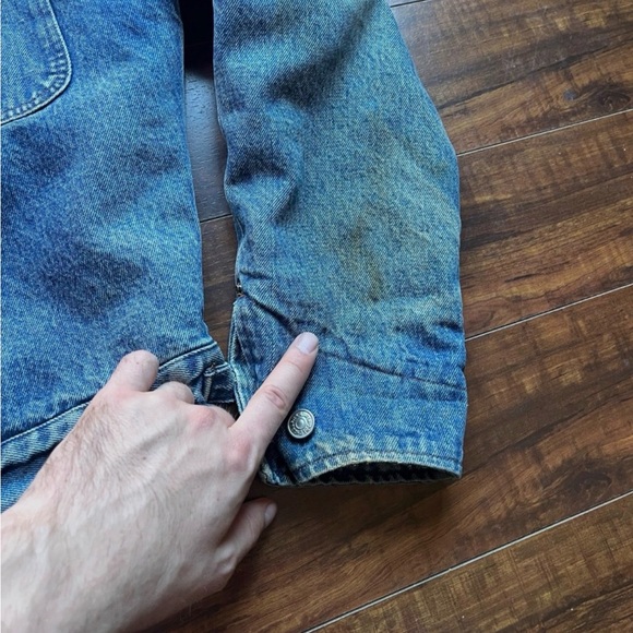 Ralph Lauren Blue Denim Jacket with Tan Collar - Picture 4 of 7